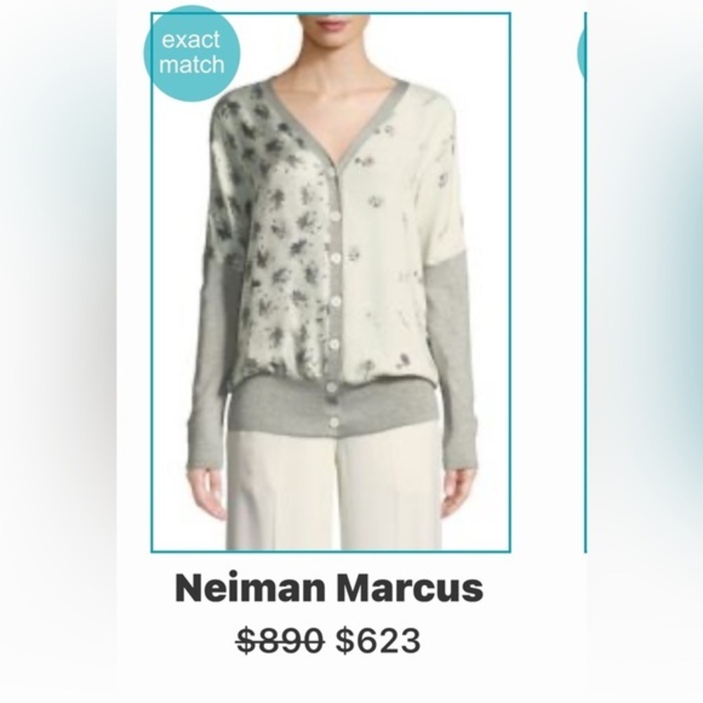 Derek Lam - Silk Floral Cardigan- Retail $890